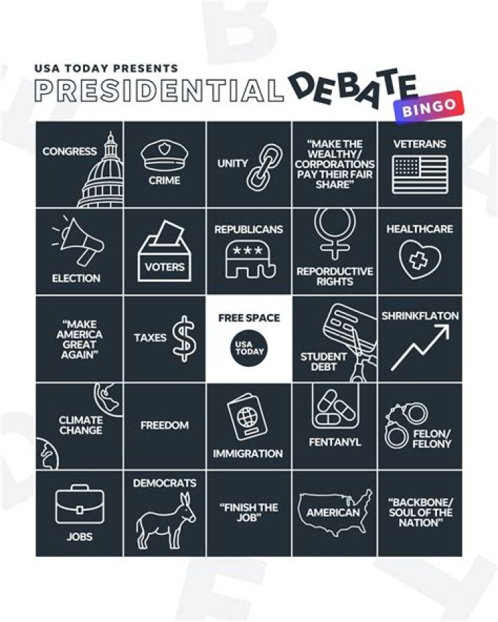 Absolutely Free Printable Debate Bingo Cards for Political Junkies