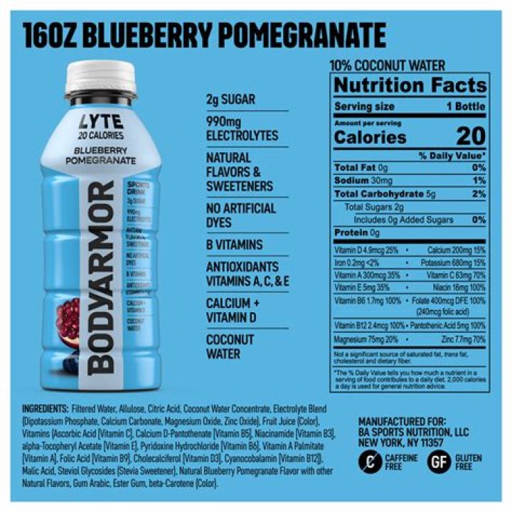 Body Armor Drink Nutrition Label: The Ultimate Guide to Staying Hydrated and Healthy