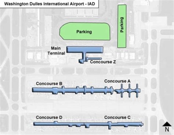 Comprehensive Map of Washington Dulles Airport Terminals