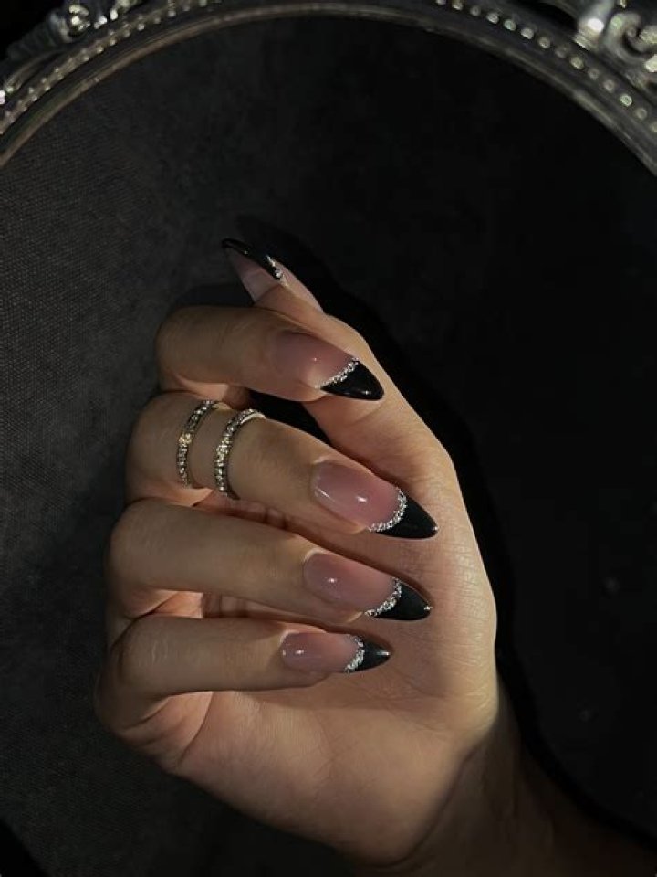 Discover the Elegance of Black French Tip Nails