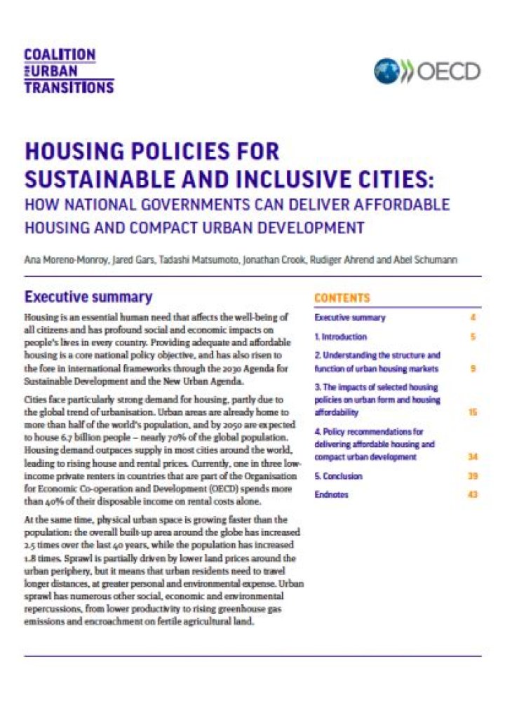 Housing in Urban Development: The Key to Sustainable and Inclusive Cities