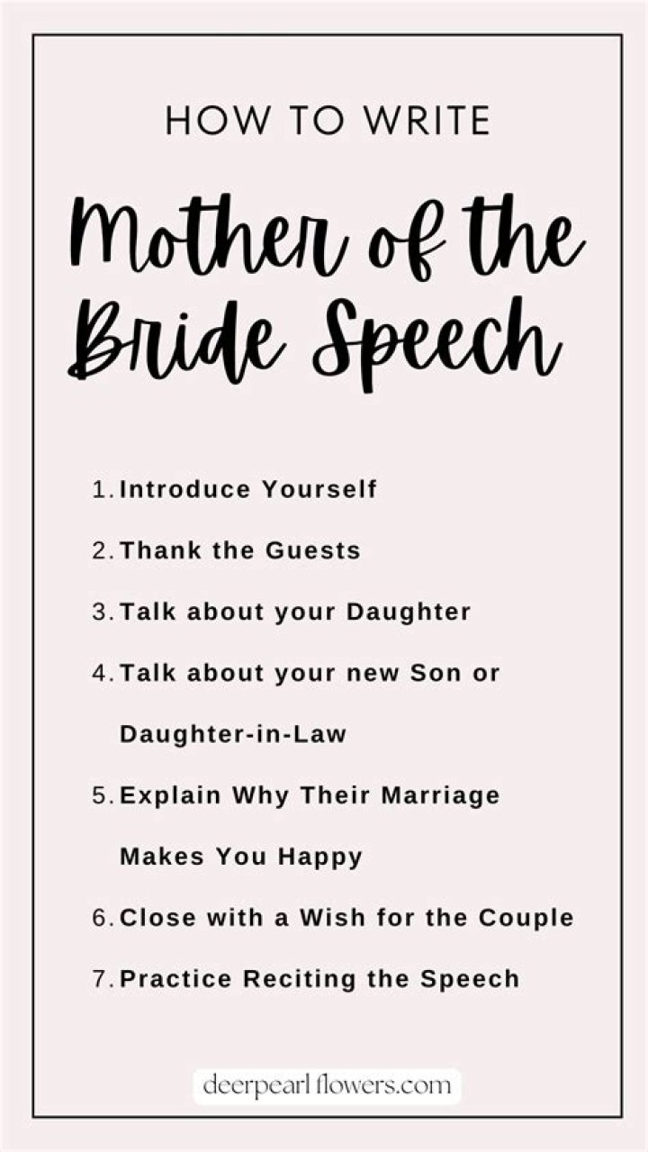 How to Deliver an Unforgettable Mother to Bride Speech: A Comprehensive Guide