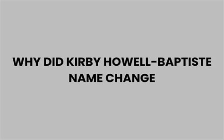 Kirby Howell-Baptiste Name Change: The Story Behind the Transformation