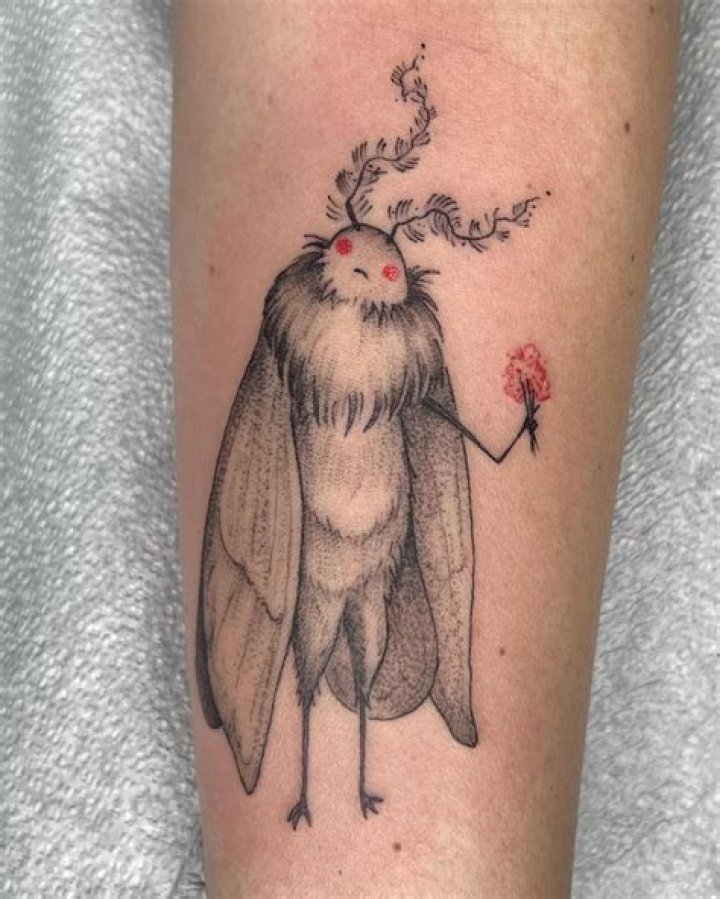 Mystical Ink: The Allure of Mothman Tattoos