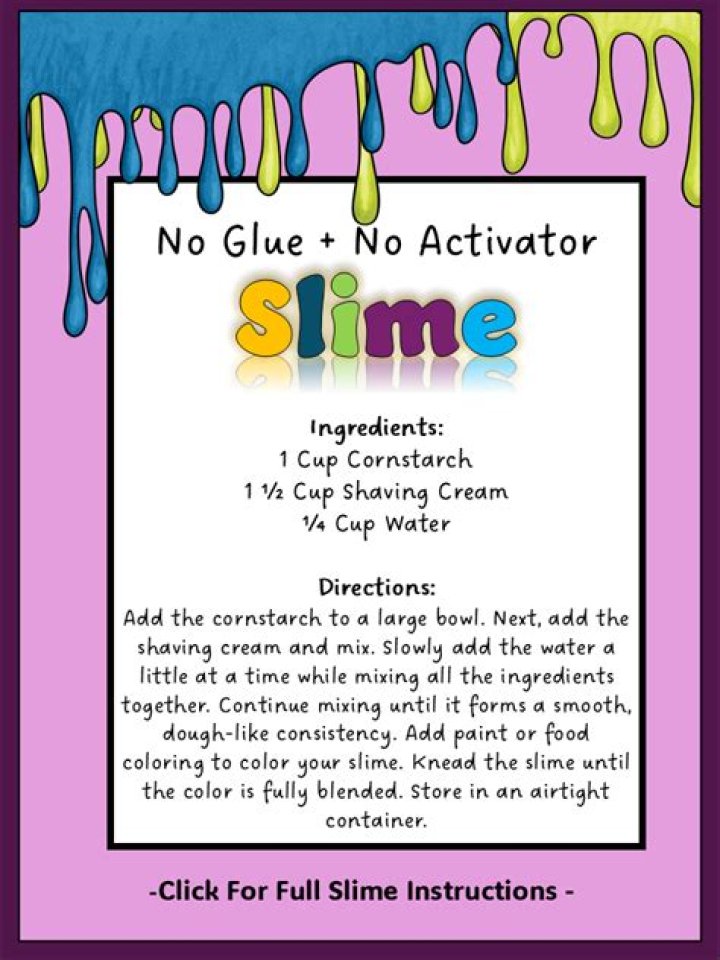 No Borax No Glue: A Creative Way to Make Slime