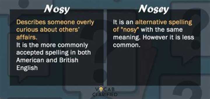 Nosy or Nosy: Understanding the Difference and Its Impact on Communication