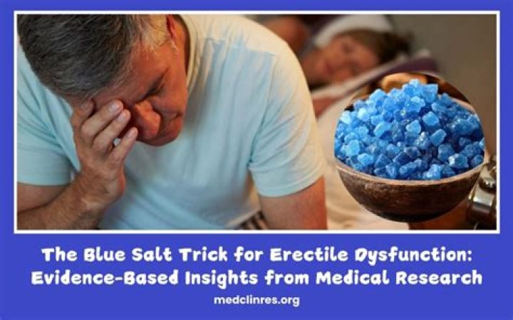 Salt for Erectile Dysfunction: Exploring the Connection and Natural Solutions