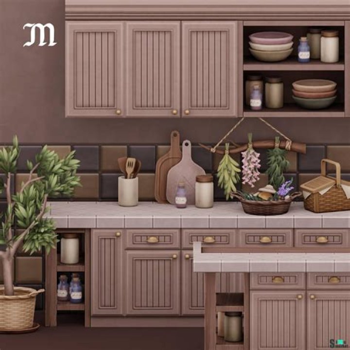 Transform Your Sims’ Kitchen with Sims 4 Snowy Escape Upper Cabinets CC