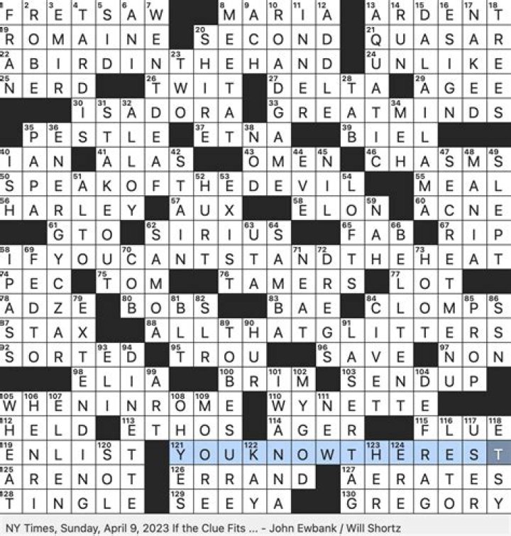 Understanding the Baby Talk Clue in the NYT Crossword