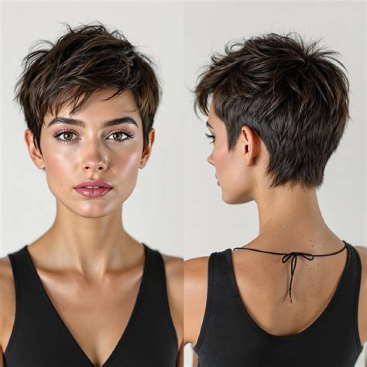 Unleashing Attitude: The Edgy Messy Short Pixie Cut