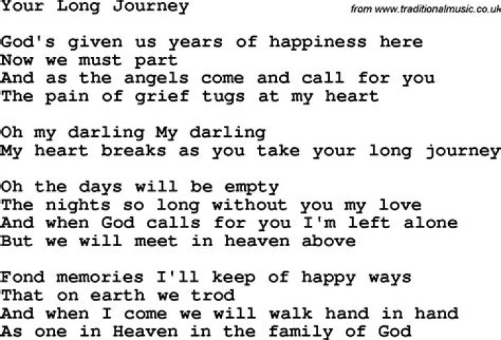 Your Long Journey Lyrics: A Deep Dive into the Song's Meaning and Impact